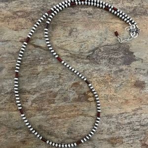 Men’s Sterling Silver 4mm Bead Necklace